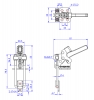 Latch Toggle Clamps with Safety Lock Vertical Versions (Stainless Steel)