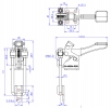 Latch Toggle Clamps with Safety Lock Vertical Versions (Stainless Steel)